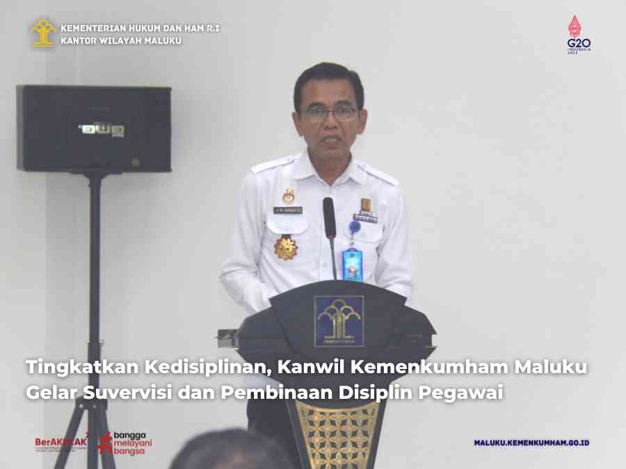 Kanwil Kemenkumham Maluku Gelar Suvervisi Dan Pembinaan Disiplin ...