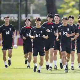 Pemusatan latihan timnas Korea Selatan (sumber: FP Korea Football Team) 