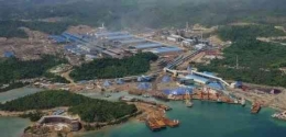 PT Indonesia Morowali Industrial Park (IMIP), smelter nikel terbesar  investasi China di Morowali, Sulawesi Tengah. Foto : dok asiatoday.id