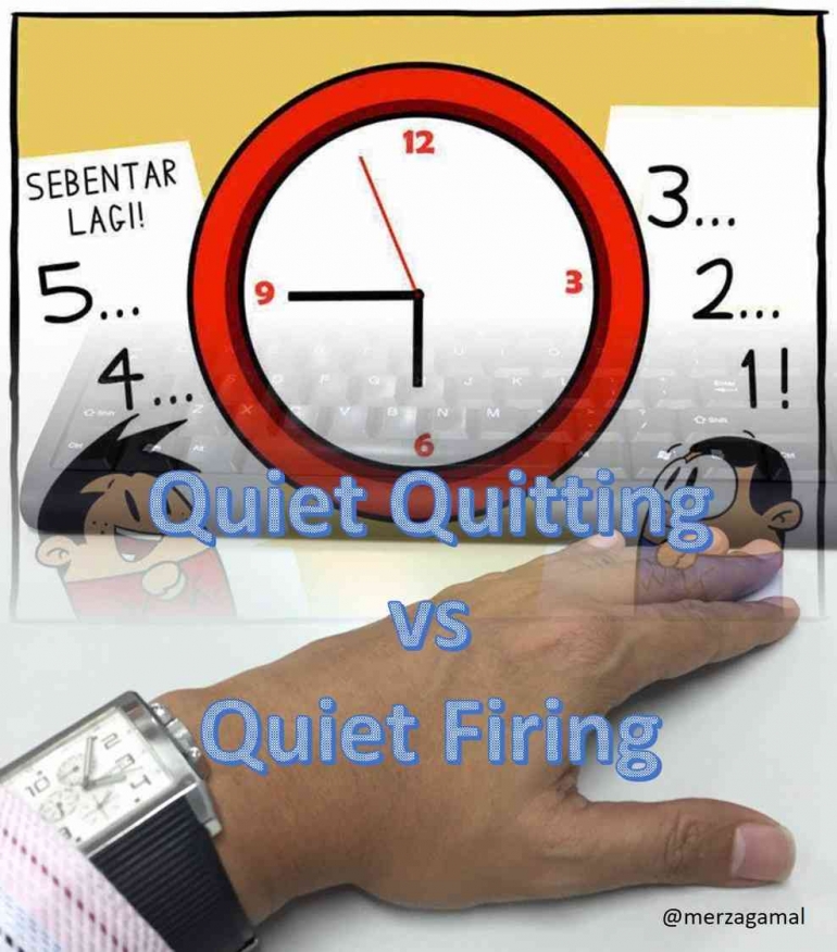 Image: Fenomena Quiet Quitting vs Quiet Firing di dunia kerja (Dok fimela.com dan dokumentasi pribadi, olahan by Merza Gamal)
