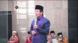 Imam Besar Masjid Istiqlal Prof. Dr. KH. Nasaruddin Umar, MA (Dok. Live Streaming Instagram Masjid Raden Patah UB)