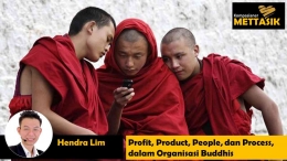 Profit, Product, People, Process, bagi Organisasi Buddhis (gambar: sputniknews.com, diolah pribadi)