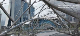 The Helix Bridge, jembatan bersimpul DNA Singapore tahun 2022/Dokumentasi pribadi