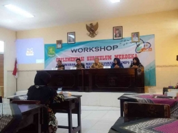 Workshop KM yang diikuti oleh guru SMPN 1 Batang-Batang (Dokpri)
