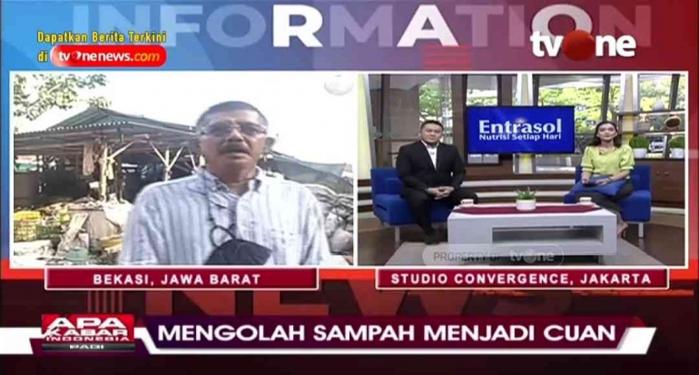 Penulis live di Apa Kabar Indonesia Pagi (AKIP) TVOne, Sabtu (24/9/22). Sumber: Screenshot TVOne