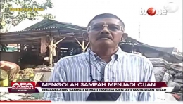 Penulis live dari TPA Bantargebang Bekasi, Jawa Barat, di Apa Kabar Indonesia Pagi (AKIP) TVOne, Sabtu (24/9/22). Sumber: Screenshot TVOne
