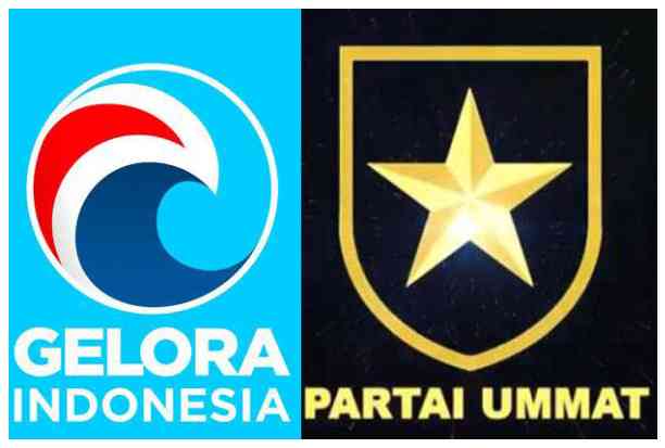 Gambar Partai Gelora Indonesia dan partai Ummat/Sindonews.com 