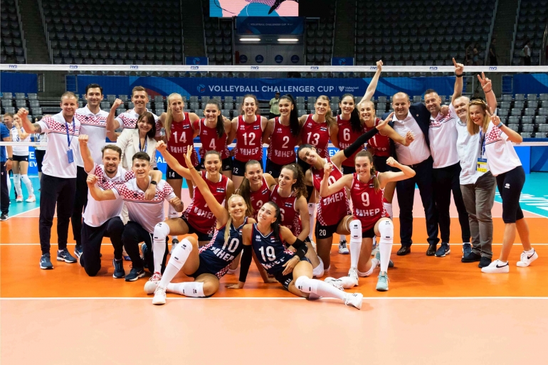 Tim putri Kroasia| Dok Situs Volleyball Challenger Cup 2022 en.volleyballworld.com/FIVB