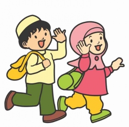 kartun anak usia dini muslim sumber: www.gambar.pro
