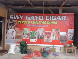 SWY Gayo Cigar, karya pak guru Waluyo yang selalu punyah ide kreatif. Foto, koleksi pribadi, Wrb