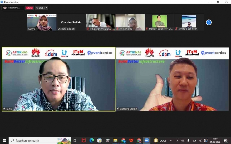 Kegiatan webinar BuildBetterInfrastructure (koleksi pribadi)