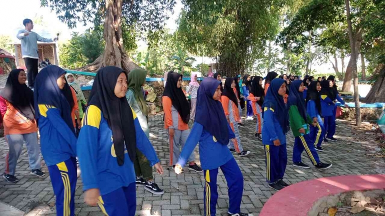 Siswa SMK Muhammadiyah 6 Modo, Lamongan Jawa Timur. Dokpri