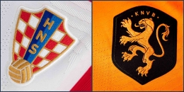 Logo federasi sepak bola Kroasia dan Belanda (Sumber: https://twitter.com/EURO2024)