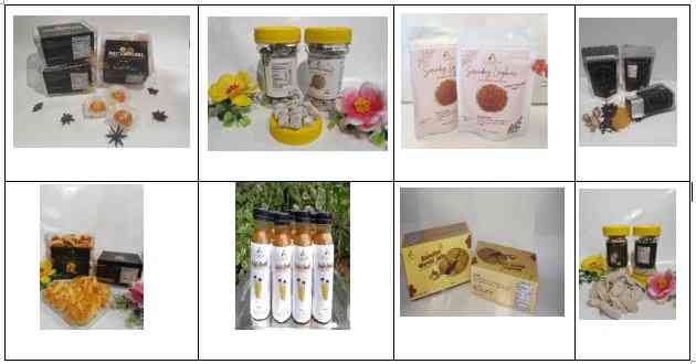 Gambar 1. Produk Olahan Makanan dan Minuman Herbal/dokpri