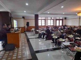 Peserta (Guru PAI) pada kegiatan PkM dengan tema “Implementasi Program Pintar Baca Quran (PPBQ) Untuk Mengentaskan Keaksaan Al-Quran Di Sekolah Bagi Guru Pendidikan Agama Islam di SMP. Dokpri