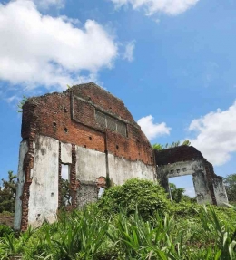 Tembok yang 'kehilangan' gudang. Dokumentasi pribadi penulis