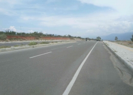 Jalan menuju akses Kawasan Huntap Talise yang sudah dikerjakan oleh BPJN Wilayah XIV Palu. Doc Pri