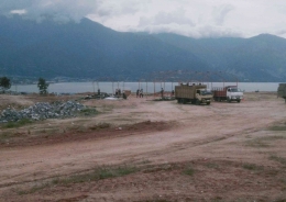 Lokasi Kawasan Huntap Talise Kota Palu yang sudah dimulai pembangunannya Bulan September 2022. Dokumentasi Pribadi