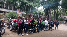 Komunitas Motor datang touring dari Taman Dayu, Pandaan. Dokumentasi Pribadi