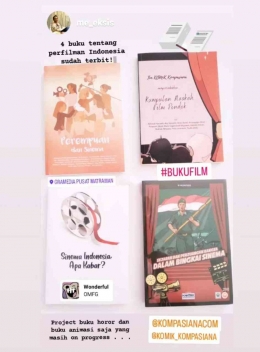 Empat buku film yang telah dirilis KOMiK (dok. Achmad Humaidy)
