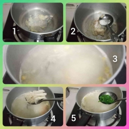 Foto memasak. Langkah demi langkah mengolah sup. Dokpri yuliyanti