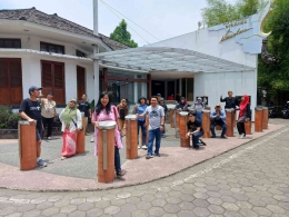 Bale Penyawangan Diorama Nusantara yang berlokasi di Jalan K.K. Singawinata Purwakarta. | Dokumentasi pribadi
