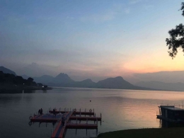Senja sunyi di Waduk Jatiluhur, Kabupaten Purwakarta.| Dokumentasi pribadi