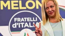 Politikus sayap kanan Giorgia Meloni akan menjadi PM perempuan pertama Italia. (Foto: AFP/ANDREAS SOLARO) via CNN