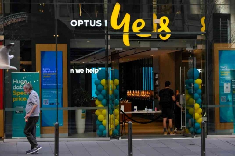 Perusahaan raksasa telekomunikasi Optus Australia mengalami kecocoran data 10 juta pelanggan dan merupakan kasus kebobolan data terbesar di Australia.| Foto: Mark Baker/AP
