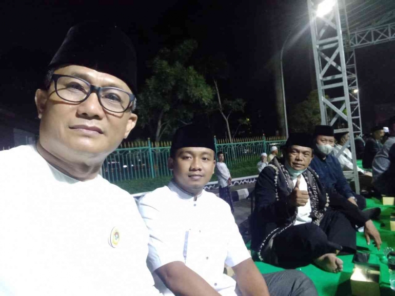 Perwakilan dari LDII Bogor Maman dan Erik, yang turut hadir dalam Tabligh Akbar/Dok Pribadi