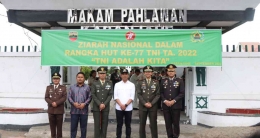 Dok Makodim 0205/TK tanggal 30092022Ziarah Nasional HUT Ke 77 TNI Tahun 2022Di Taman Makam Pahlawan Kabanjahe 