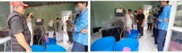 Pengurus Bank Sampah Mutiara sedang memberikan pengarahan kepada siswa siswi dari SMPN 9 dan SMPN 21 Kota Bekasi/dokpri