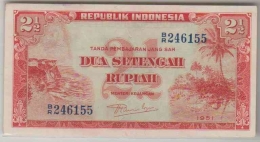 Uang Dua Setengah Rupiah dengan tulisan Republik Indonesia (Dokpri)