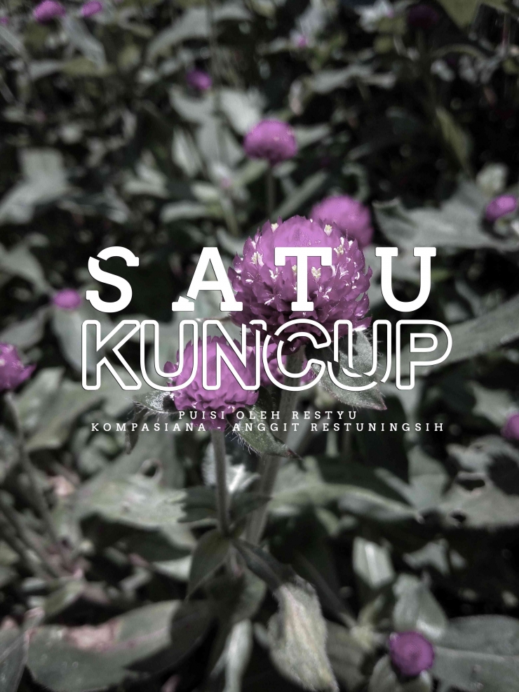 Satu Kuncup, foto dan edit oleh Anggit R.