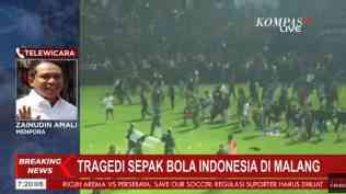 Tragedi berdarah, usai pertandingan Arema Malang dengan Persebaya Surabaya, Stadion Kanjuruhan Malang. (Sumber: Kompas TV)