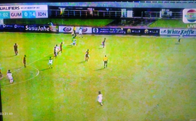 PSSI U-17 menang 14-0 melawan Guam  (tangkapan layar Indosiar/dokpri)