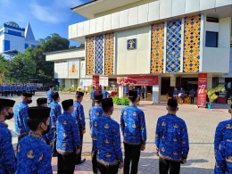 ASN di lingkungan Kantor Wilayah Kementerian Hukum dan HAM NTT se Kota Kupang Memperingati Hari Kesaktian Pancasila | Sumber: Dok Pribadi