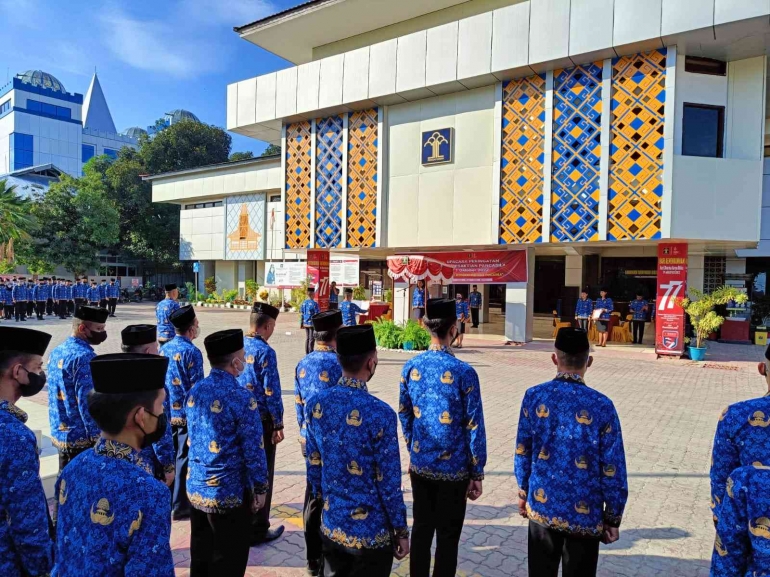 ASN di lingkungan Kantor Wilayah Kementerian Hukum dan HAM NTT se Kota Kupang Memperingati Hari Kesaktian Pancasila | Sumber: Dok Pribadi