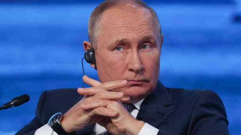  Presiden Rusia Vladimir Putin telah sahkan aneksasi 4 wilayahUkraina. (Foto: SERGEI BOBYLYOV /TASS HOST PHOTO AGENCY/AFP)