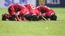 Selebrasi seadanya Timnas Indonesia U-17 menghormati korban Tragedi Kanjuruhan (bola.com)