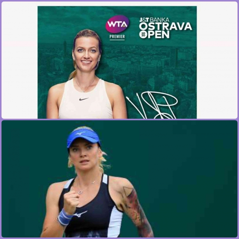 Dua petenis tuan rumah Petra Kvitova (sumber : ostrava.cz) dan T. Martincova (sumber : sportsunfold.com) lolosR1 Ostrava Open