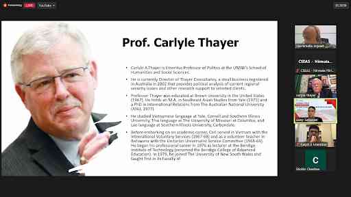 Prof. Carlyle A. Thayer. | Sumber: CSEAS