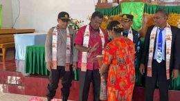 Pembukaan Sidang Klasis Tanah Merah Barat Oleh Kepala Dinas Kehutanan dan Lingkungan Hidup Provinsi Papua. Dokpri 
