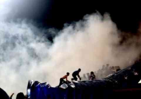 Keusuhan di Stadion Kanjuruhan Malang yang menelan korban jiwa. Doc KOMPAS.com/Suci Rahayu