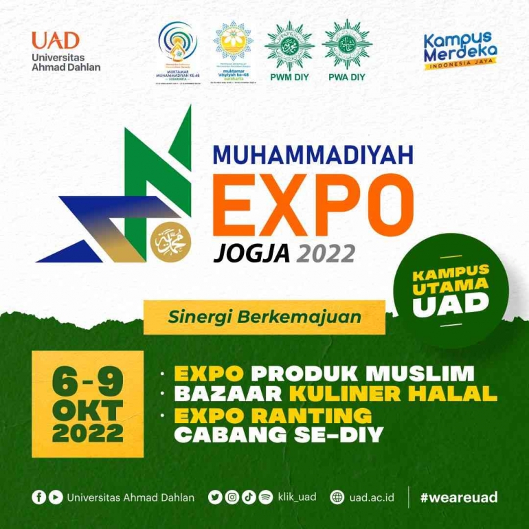 Muhammadiyah Jogja Expo 2022 di Universitas Ahmad Dahlan (UAD) (Dokpri)