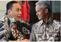 Bambang Pacul Dan Ganjar Pranowo, Foto Dok. SINDOnews