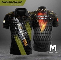 Jersey Pangdam Jaya Cup Open 2019 - Designed by Mekanuma (Dokpri)
