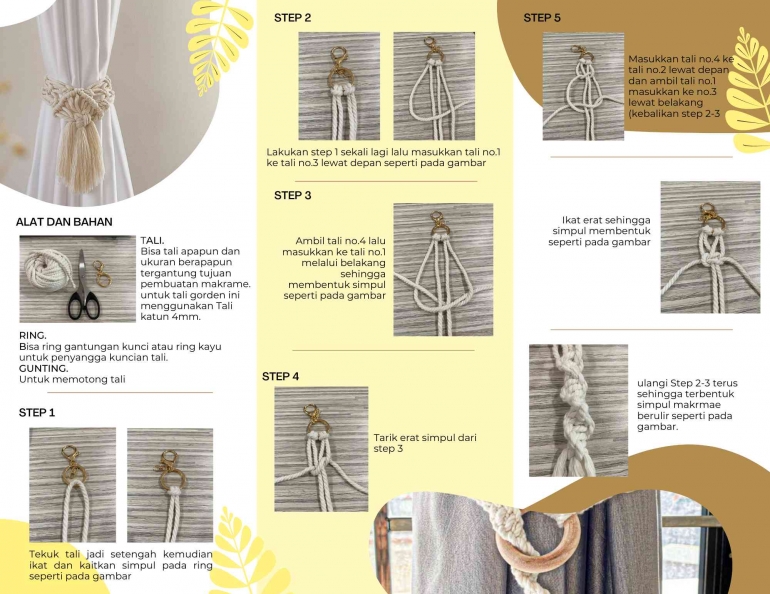 Katalog Tutorial Membuat Macrame (2). Sumber : Dokpri 2022