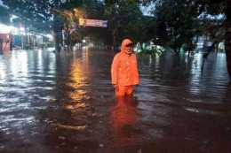 Banjir di salah satu kawasan di Bekasi: kompas.com