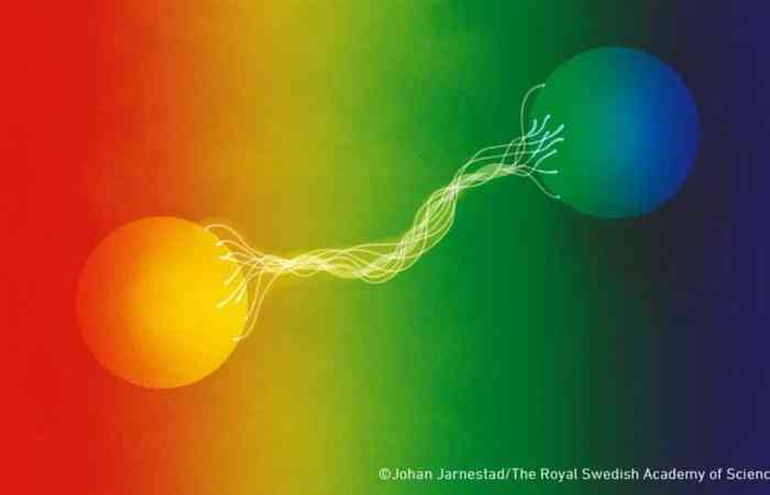Gambar header: representasi dari belitan kuantum. (Johan Jarnestad/Akademi Ilmu Pengetahuan Kerajaan Swedia)